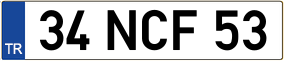 Truck License Plate